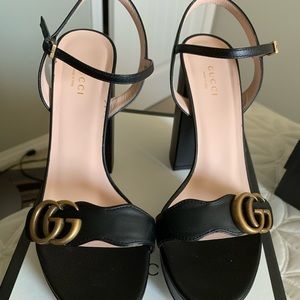 Gucci Platform Sandal with Double G